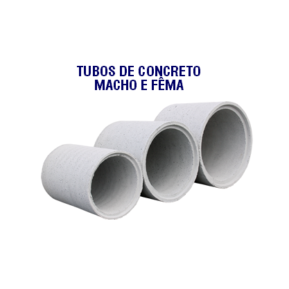 TUBO DE CONCRETO MACHO E F�MEA