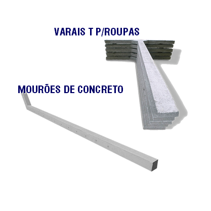VARAIS T DE CONCRETO - MOUR�ES DE CONCRETO
